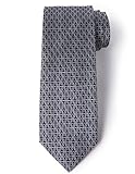 Origin Ties Silk Formal Tie Trendy Pin Dots with Chain Pattern Business Necktie