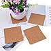 LOCOLO 80 Pieces Self-Adhesive Cork Squares Set, 3.5 x 3.5 Inches Cork Squares Cork Board Squares Backing Cork Tiles Sheets Cork Mat for Coasters and DIY Crafts