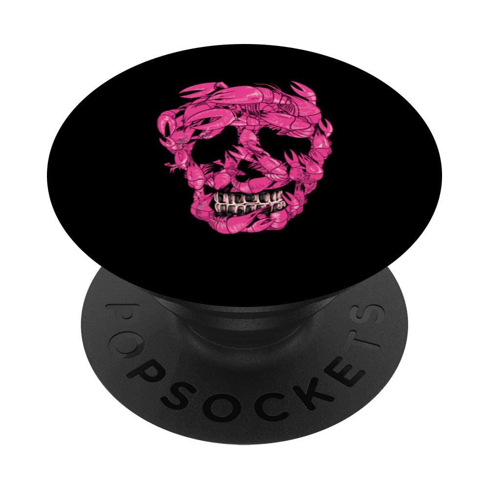 Crayfish Skull Crawfish Boil Crawdad Boils Women PopSockets Swappable PopGrip