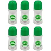 Avon Feelin' Fresh Anti-perspirant Roll-on Deodorant. Original. Fresh Citrus Floral Scent for Women. 2.6 Oz. Pack of 6