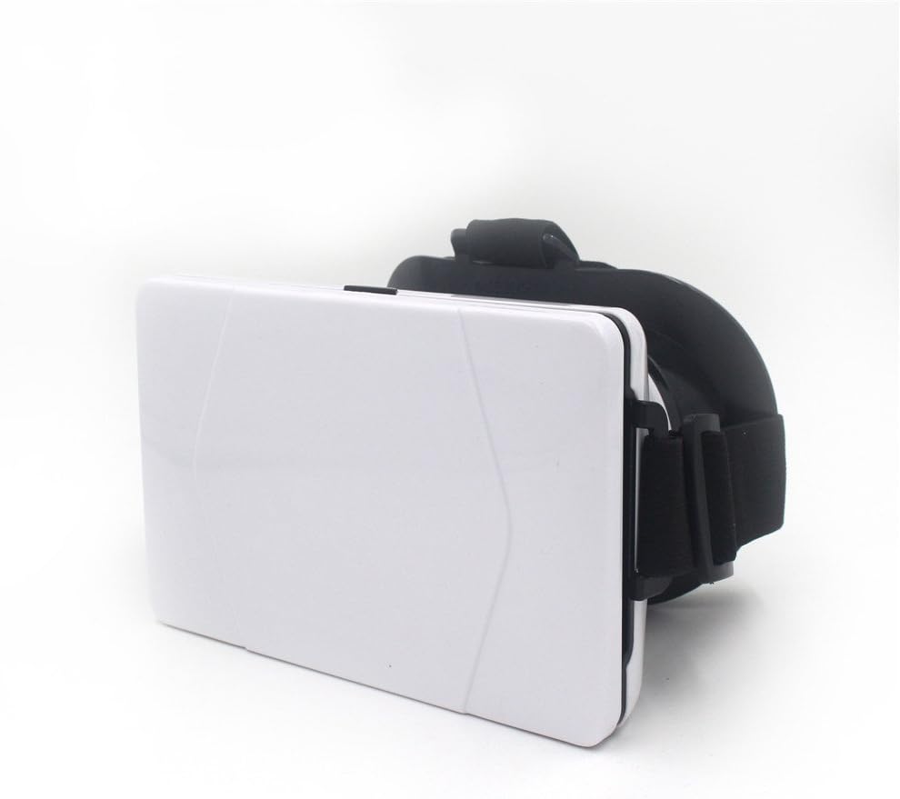 Goeco 3D-03 3D VR Glasses Portable Plastic Version 3D Virtual Reality Glasses Headset Magnetic Control Video Movie Game Glasses for All 4-6" Smart Phones (White)