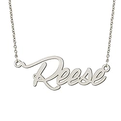BYBWBL Reese Name Pendant Necklace Silver Color