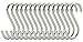 RuiLing 15-Pack 2.75 Inch S Shaped Hooks Heavy-Duty Genuine Solid Polished Stainless Steel Hanging Hooks,Kitchen Spoon Pot Hanging Hooks Hangers Clothes Storage Rack Multiple uses - Size Small