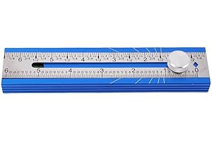 YobiLife Multi Angle Positioning Ruler with Dual Scale Protractor and Built in Bubble Level 16cm Aluminum Alloy for Woodworki