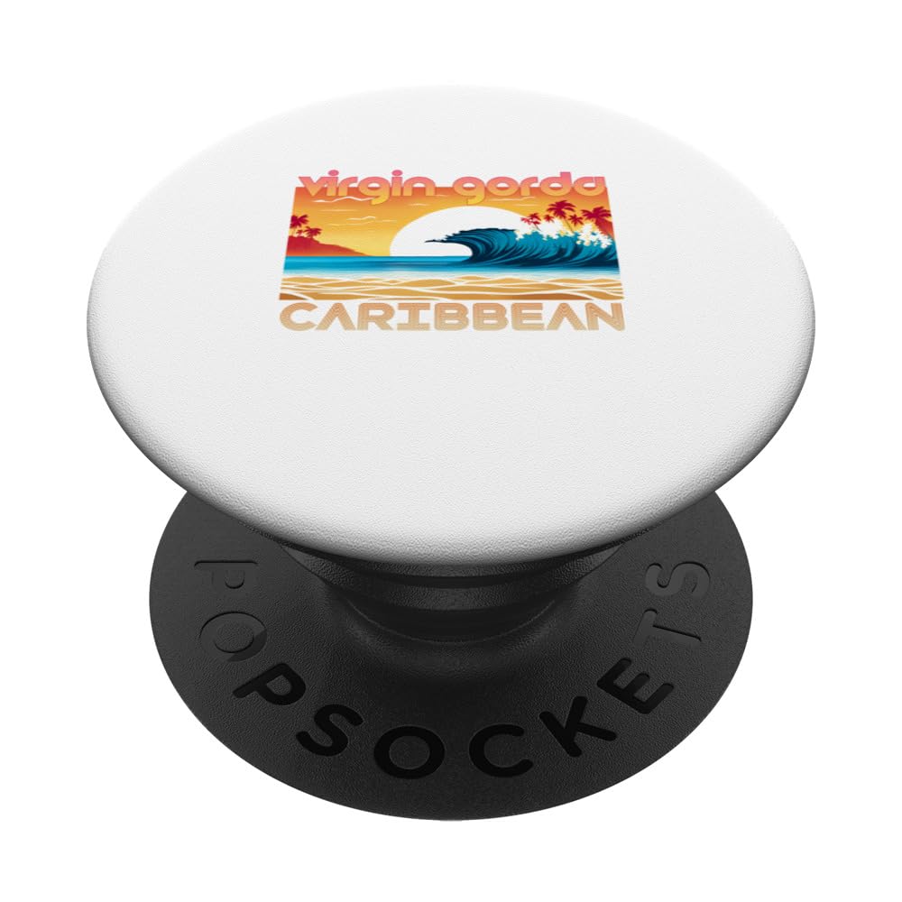 Virgin Gorda Retro Vintage Souvenir Apparel - Virgin Gorda PopSockets Swappable PopGrip