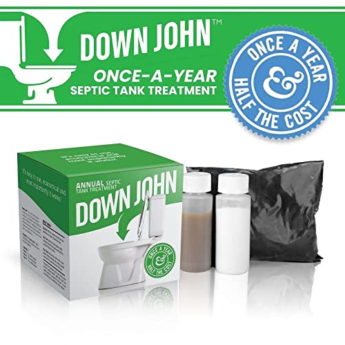 Down John (OnceAYear) Septic Tank Treatment 1 Year Supply Eco
