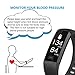 SAVFY Fitness Tracker, IP67 Waterproof Activity Tracker Blood Pressure & Oxygen Monitor Heart Rate Monitor Sports Wristband for Android iOS