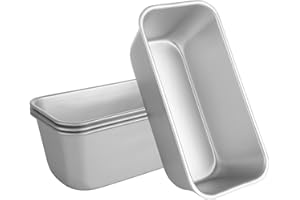 AKOLAFE 4 Pack Aluminum Loaf Pans 8x4 Inch Banana Bread Pan for Homemade Bread Loaf Pan for Baking Bread Tins for Baking Loaf