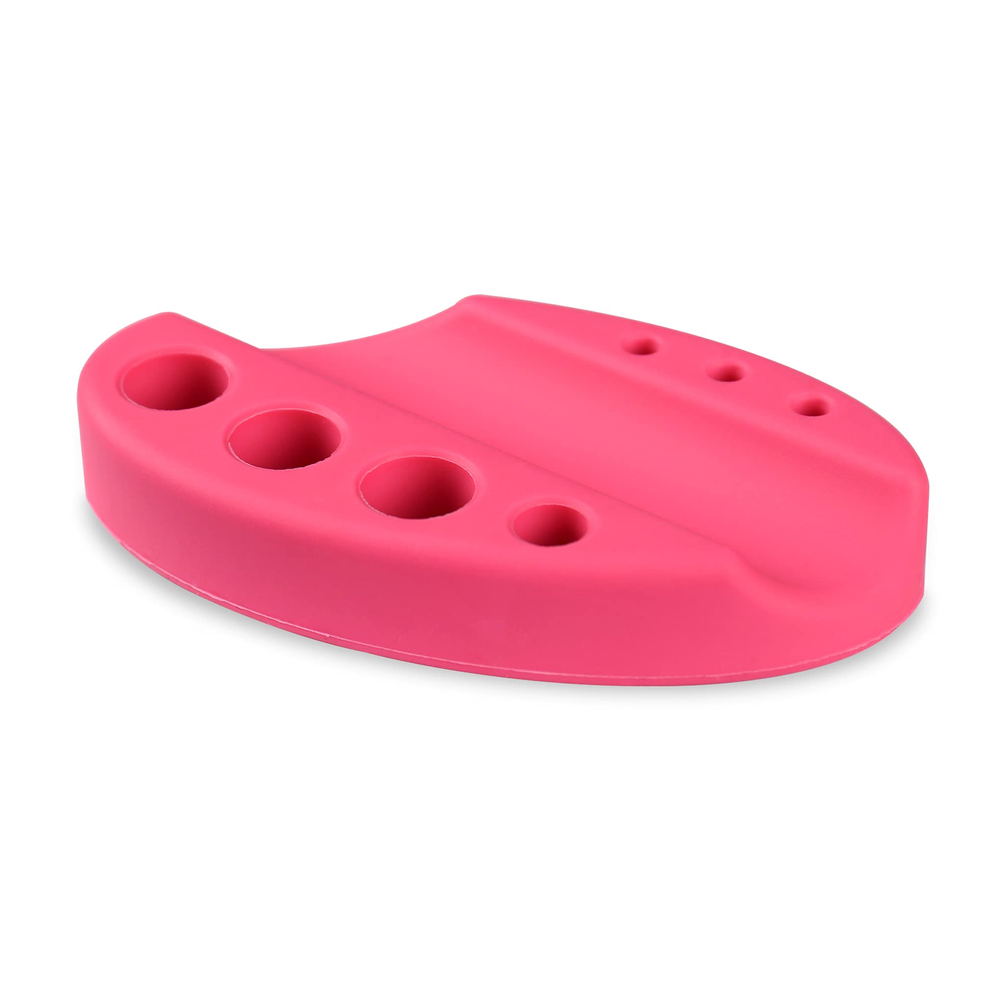 PIPRE 1PC New Oval Silicone Tattoo Tool Pen Holder Stand for Micro Blading Pigment Ink Cup Machine Permanent Makeup Tattoo Accessories, Pink