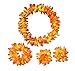 Arlai 4 Pcs set Hawaiian Leis Jumbo necklaces bracelets headband