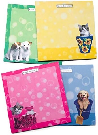 Cute Sticky Notes 3.5 x 3.5 Inch Colorful Self-Stick Notes, 4 Pack Office Notepad 160 Sheets