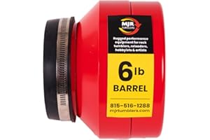 MJR Tumblers 1/3 Gallon Rock Tumbler Barrel - Barrel for Tumbling, Rock Polisher Tool, 6 lb