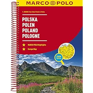 MARCO POLO Reiseatlas Polen 1:300 000: mit Europa 1:4 500 000: Wegenatlas 1:300 000 Spiral-bound – 15 augustus 2019