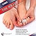 Broken Toe Wraps Toe Tape - Toe Bandages to Align and Straighten Toes. Idea Toe Splint for Bent or Crooked Hammer Toes, Fractures or Injuries. Doubles as Toe Separator & Toe Straightener