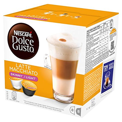 Nestlé Nescafe Dolce Gusto Coffee Pods - Latte Macchiato Skinny/Light Flavor - Choose Quantity