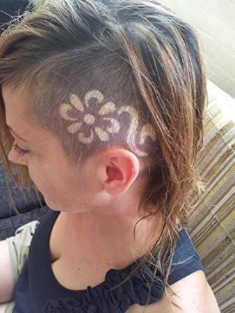 Stickta Flower Hair Tattoo Design Temporary Hair Color Novelty