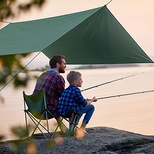Slanke Camping Tarp, Hangmat Regen Vliegtentui Outdoor Tent Tarp Waterdichte UV Bescherming Luifel Tent Tarp Shelter… - Image 7