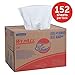WypAll X70 Extended Use Reusable Cloths (41300), Brag Box, Long Lasting Performance, White, 1 Box, 152 Sheets
