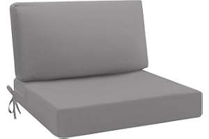 idee-home Outdoor Cushions for Patio Furniture, Waterproof Outdoor Seat Cushion Hampton Bay Deep Seat Replacement Cushions for Garden
