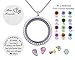 Friendship Love Gift, Best Friends Pendant Necklace, Floating Living Memory Locket with Birthstone Charm