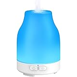 Dukya Essential Oil Diffuser, 110ml Colorful Aromatherapy Diffuser with 8 Colors Lights, Adjustable Mist Mode, Waterless Auto