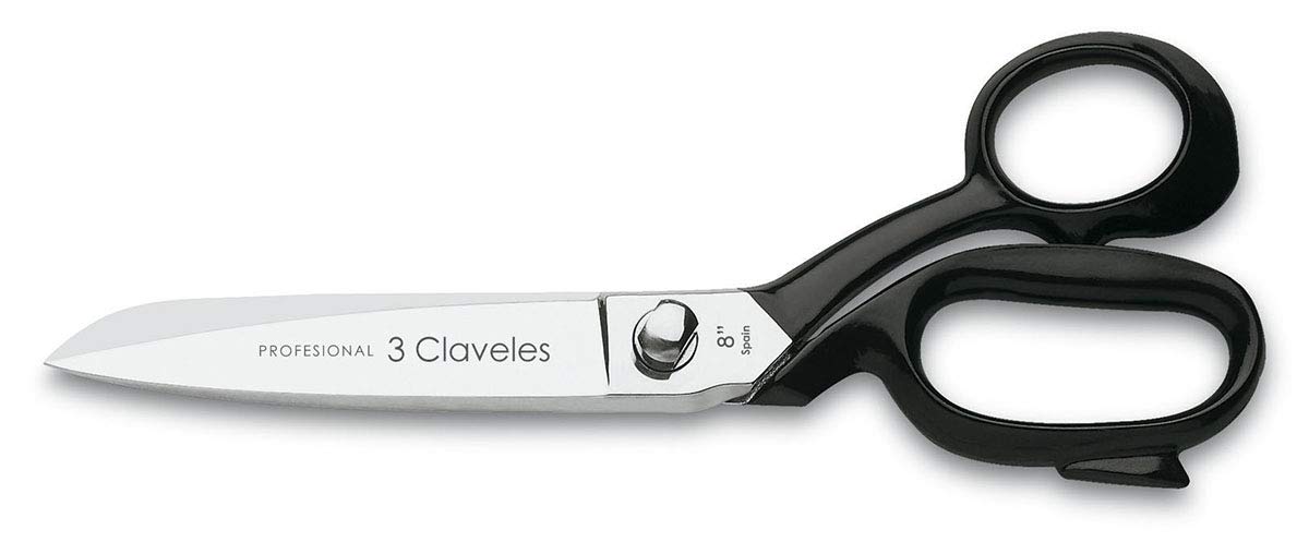 3 Claveles 91 - Tailoring Shears, Nickel-Plated, 20.32 cm