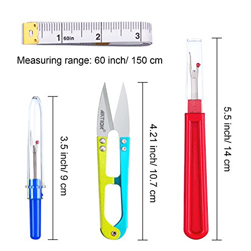 Sewing Seam Ripper Kit, 4 Pieces Thread Seam Remover Stitch Unpicker