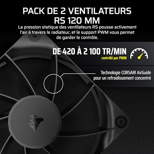 NAUTILUS 240 RS LCD Watercooling pour CPU – Ecran LCD IPS 5.3cm – Radiateur 240mm, Intel LGA 1851/1700, AMD AM5/AM4, Connexions série simples, Inclus 2x RS120 Ventilateurs – Noir