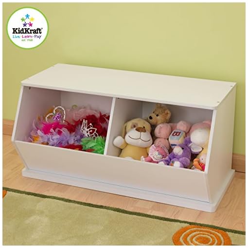 KidKraft Double Storage Unit - White