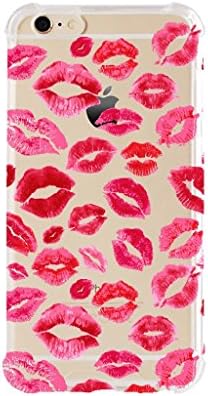 iPhone 6/6s plus Shock Absorption Case (5.5 inch screen), lips prints pattern Design