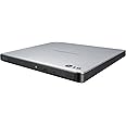 LG Electronics USB 3.0 Compatible Super-Multi Slim Portable DVD+/-RW External Drive for PC Windows, Linux, Mac OS with M-DISC Support GP65NS60 (Silver)