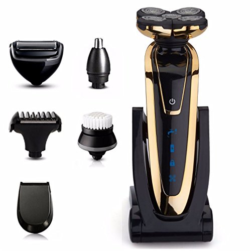 6In1 Portable Electric Shaver Rechargeable Beard Shaving Waterproof Razor Body Trimmer Nose Ear
