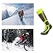 WeiMeet Ski Socks Knee High Warm Skiing Snowboard Socks for Men and Women (Green, L)