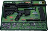 Tactical Atlas AR-15 M4 M16 Gun Cleaning Mat | OD Green | mil-spec field strip | Doubles the size of most other gun cleaning mats | HD quality photos | 26