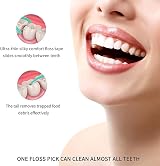 selcouth yyds Dental Floss Picks Mint 100Pcs 2in1 Toothpick Teeth Cleaning view 4