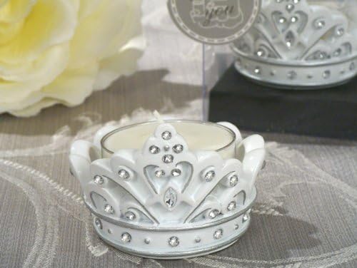 Queen for a day Sparkling Tiara candle holder. [SET OF 24]