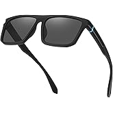 RCXKOOM XL Polarized Sunglasses for Big Heads Men Extra Wide Large Oversized Square Frame Sun Glasses UV400 Protection Shades