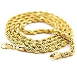 L & L Nation Mens 24K Yellow Gold Filled L & L Nation Necklace 5mm