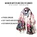 STORY OF SHANGHAI Womens 100% Mulberry Silk Head Scarf For Hair Ladies Silk Floral Head Scarfs