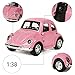 iPlay, iLearn Toy Diecast Car Play Vehicles, Classic Die cast Model Cars, Retro, Truck, Old Beetle Models, Moving Vehicle Toys, Pull Back Action with Lights and Sounds 1:38 (Pink)