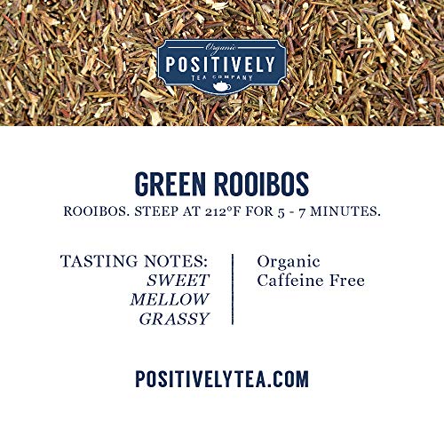 Organic Positively Tea Company, South African Green Rooibos Tea, Loose