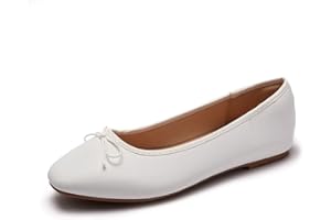 AFEETSING Women's Round Toe Ballet Flats Comfortable Bow Dressy Flats Shoes for Women