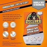Gorilla 3044701 Crystal Clear Duct Tape 48mm x 8.2m Pack of 6 High Strength view 2