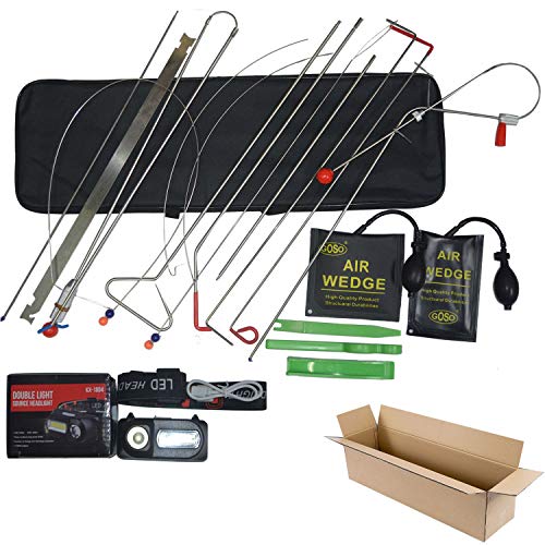 Emergency Car Repair Tool Kit 19 PCS Vehicle Door Unlocking Kit Car