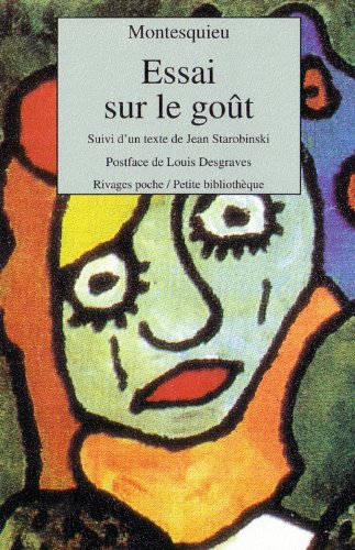 Essai sur le goût by Montesquieu