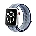Winmy Sport Loop Band Compatible with Apple Watch  Bands 38mm 40mm, Lightweight Breathable Woven Nylon Replacement Strap for iWatch Series 4 3 2 1 - Purple Blue Stripe