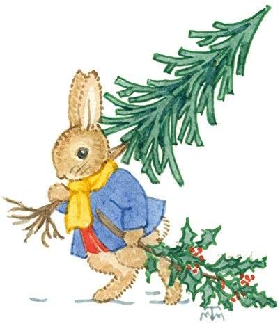 Macmillan Cancer Support Christmas Cards - Pack of 8 - Bringing Home The Christmas Tree, beige|green|oak|yellow, 13.5cm squared