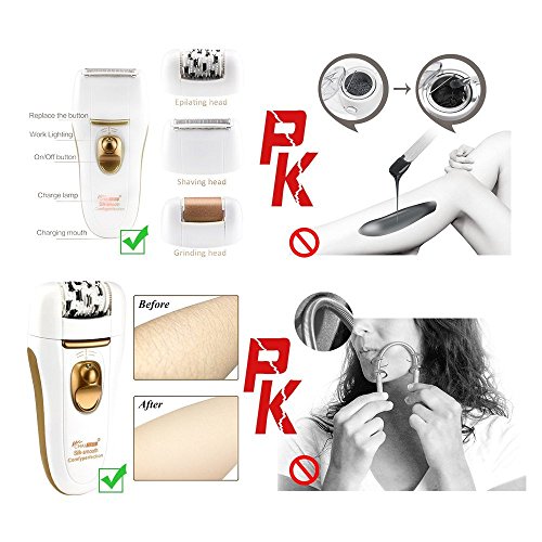 image for CHAINER Electric Epilator for Women- Bikini/body/face Trimmer,3 in 1 W