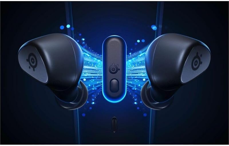Arctis GameBuds™ per Xbox - Auricolari da gioco wireless - 2,4 GHz + BT5.3 - Modalità ANC/Transparency - Resistenza all'acqua IP55 - Durata batteria 40 ore - Ricarica wireless - Xbox, PS5,