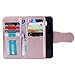 FLYEE Case Compatible with Galaxy S8(5.8inch,Released in 2017),Wallet Case for Women and Girls with Card Holder and Mirror,9 Cards Slots Premium Leather Flip Magnetic Dream Protective case-Rose Gold